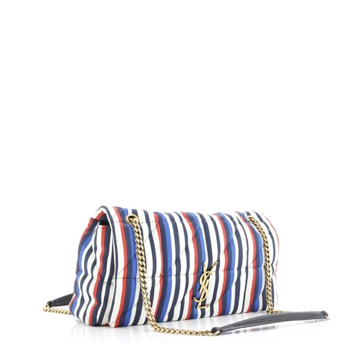 Saint Laurent, Pre-Loved Jamie Flap Bag Quilted Printed Silk Medium, Multicolor2