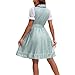 Women's 2025 Oktoberfest Costume, Traditional German Bavarian Dirndl Dress Beer Carnival Festival Halloween Party Outfit