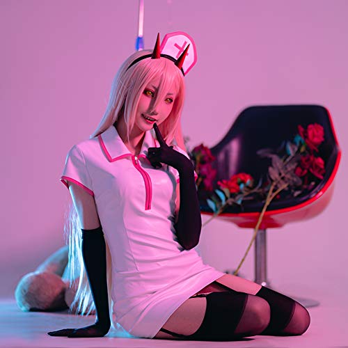 Nuoqi Chainsaw Man Power Horns Clip On Hair Cosplay Hair Clips Props Red Pvc Headwear Hairpin Anime Halloween 1 Pair thumb #2