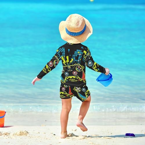 Aflyko Boys' Rash Guard Set SPF 50+ Sun Protection Swimsuit3