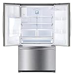 26cu.ft. French Door Refrigerator with Ice & Water Dispenser, Stainless Steel - Image 2