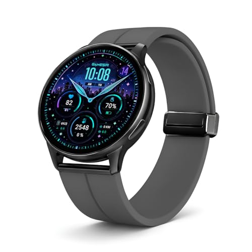 Image of GameSir Evo Vista Smartwatch, 1.39 inch HD Round Display, Bluetooth Calling, Heart Rate & SPO₂, 100+ Sports Modes, IP67, Long Battery Life for Men & Women (Magnatic Dark Grey)