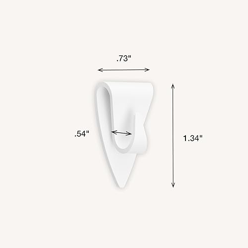 Miniatura 8 de FrogTape reMOVEables - Mini ganchos adhesivos para colgar, clips de interior para luces, llaves, cables, decoración de vacaciones, sin daños,