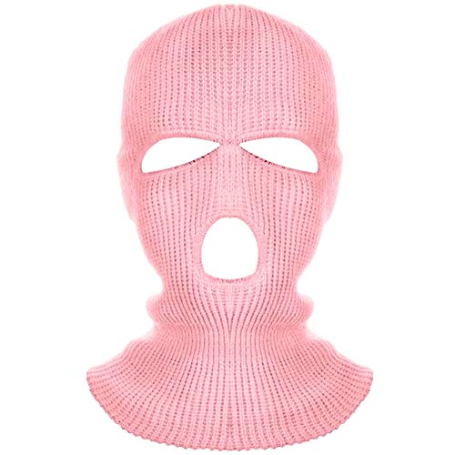 �o���N���o �ڏo���X �t�F�C�X�}�X�N �~�p ���ꂵ���Ȃ� 3�z�[�� �y�� �h�� �h�� �j�b�g�X �l�b�N�E�H�[�}�[ �C���i�[ �w�����b�g �T�o�Q�[ �X�L�[ �o�C�N (�s���N)