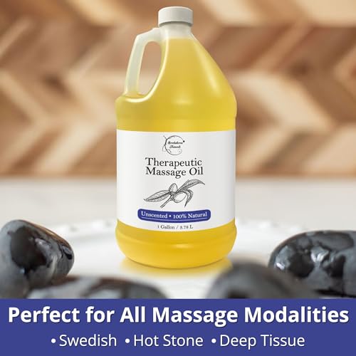 Image of Unscented Massage Oil for Massage Therapy |1 Gallon | Brookethorne Naturals