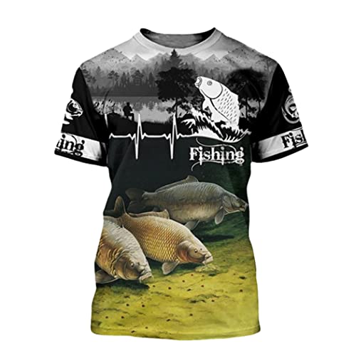 T-shirt Harajuku homme impression 3D col rond manches courtes motif C-7 taille 3XL