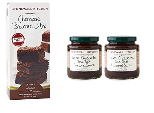 Stonewall Kitchen Decadent Chocolate Brownie Bundle - Includes Stonewall Kitchen Certified Gluten-Free Chocolate Brownie Mix, 18 Ounces And Stonewall Kitchen Dark Chocolate Sea Salt Caramel Sauce, 12. #TOP11