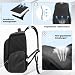 Trunab Rucksack Kompatibel mit PS5/PS4/PS4 Slim/Xbox/Xbox One X, Tasche für 15,6'' Laptop, Controller und Gaming-Zubehör, Schwarz