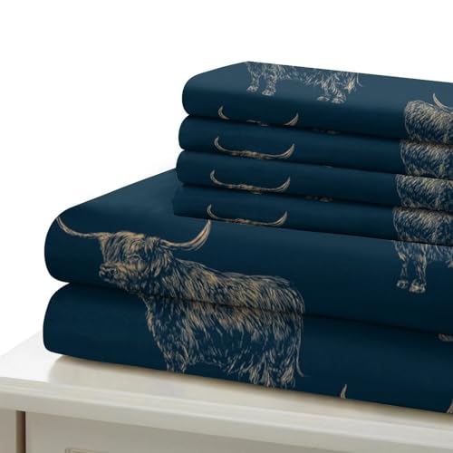 Microfibre bétail des Highlands parure de couette avec éclair caché 200x200 - 7