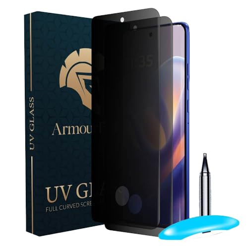 Image of ArmourPro UV Privacy Tempered Glass Screen Protector for Motorola Edge 60 Pro (6.7 Inch, Pack of 2) Full Edge to Edge Protection| Anti-Spy /Anti-Peeping, 9H Hardness