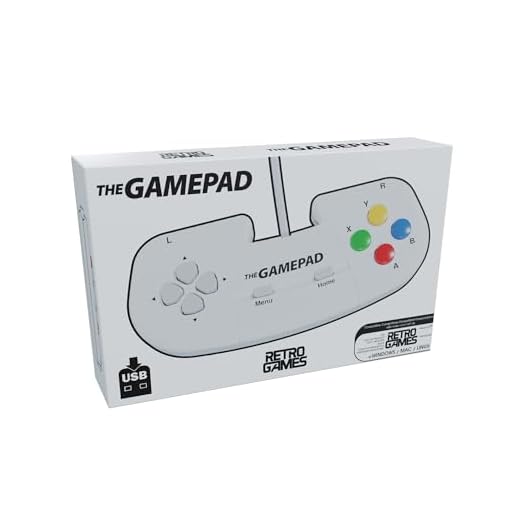 The Gamepad White (for THEC64 Mini, THEA500 Mini, PC, Mac and Linux)