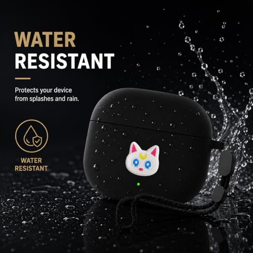 Image of Anvique Silicone Case for OnePlus Buds 4 Pro,Shockproof Protective Cover, Scratch Resistant, Lightweight, Precise Fit with Charging Access (Cat Lanyard)