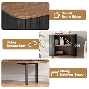   31W-Storage-Cabinet-Fluted-Sideboard-Buffet-Cabinet-with-Storage-Console-Table-Credenza-with-Tambour-Slatted-Sliding-Doors-Accent-Cabinet-for-Living-Room-Kitchen-Entryway-Black