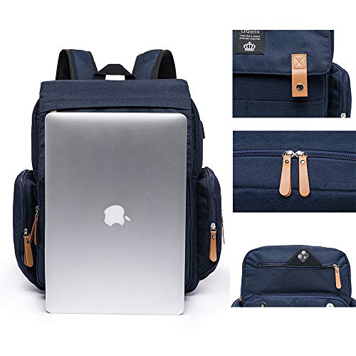 Mochila Bolsa Maternidade Feminina Lequeen Impermeável Bebê Menina Menino