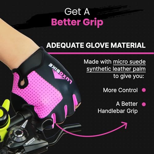 Bike Gloves for Men Cycling Biking Gloves Women - Padded Shock Absorbing Bicycle Riding, Anti-Slip Breahtable Half-Finger 's for Mountain Biker Ebike