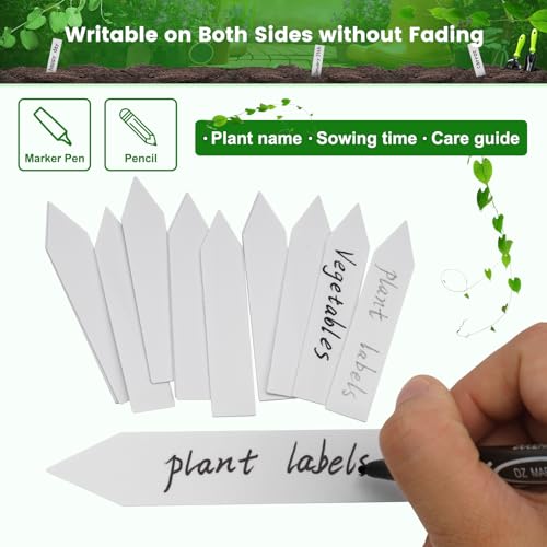 Kinglake Garden GDY02789-1 200 Pcs 4'' Plastic Plant Labels Plant Tags thumb #3