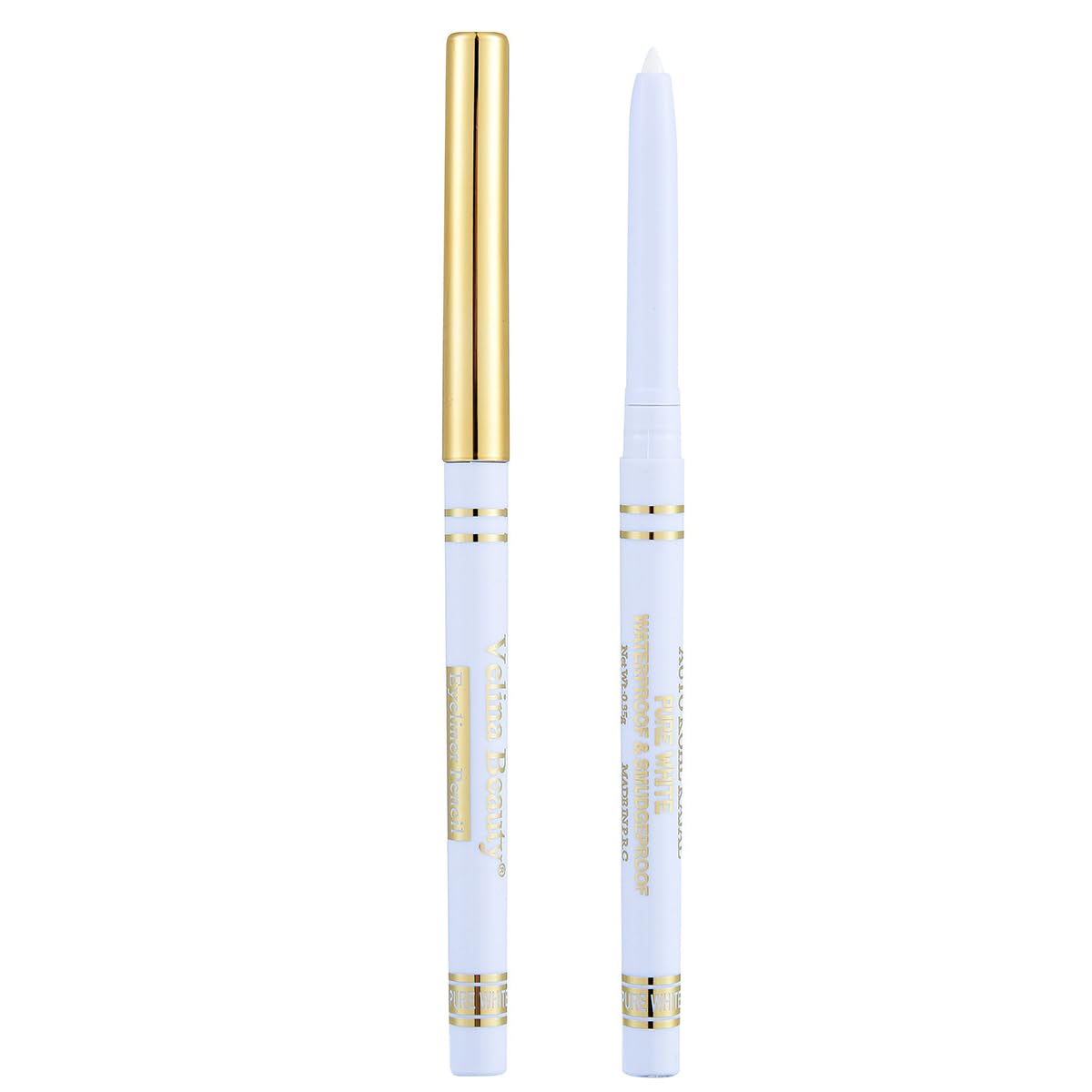 AKARY White Eyeliner High Precision Eye Makeup Pen Ultra-Pigmented Waterproof Long Lasting Smudge-Proof Transfer-Resistant for Daily Eye Makeup