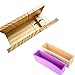 Produktbild MKNZOME 2 Stück DIY Seifen Silikonform Set, Handgefertigt Verstellbar Holz Seife Laib Cutter Form + 1,2 kg Silikon Seife Form mit Holz Box