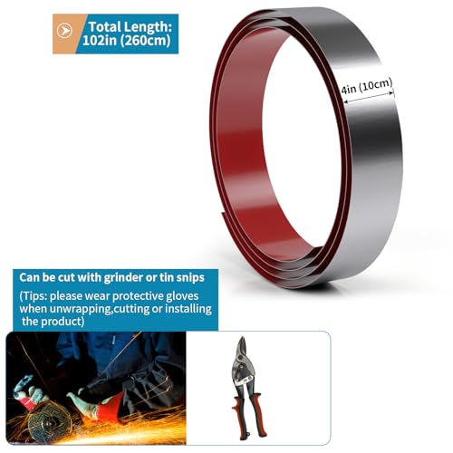 Bas de porte autocollant nickel brossé protection mur - 3