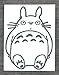 Totoro Studio HSS026 Autocollant pour voiture ou maison Motif Ghibli Gris