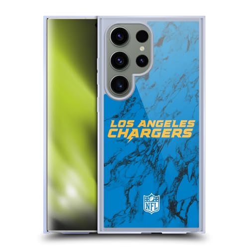 Coque NFL Chargers Samsung S24 Ultra Marbre Idéale pour les Jours de Match