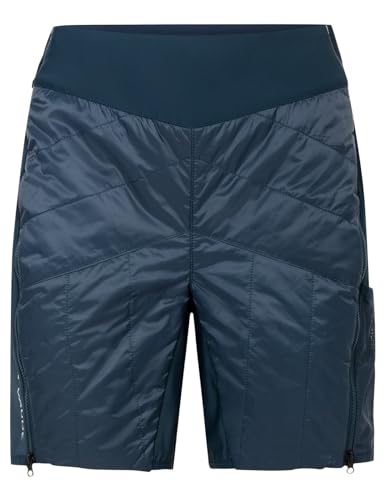 VAUDE Women's Sesvenna Shorts III, Leichte Damen Isolationsshorts für Skitouren, mit Primaloft®, Dark sea, 38