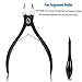 FERYES Toenail Clippers for Ingrown or Thick,Fungal or Ingrown Toenails - Large Handle Toenail Cutters - 4R13 Stainless Steel - Podiatrist Recommended,FL-N20,BLACK