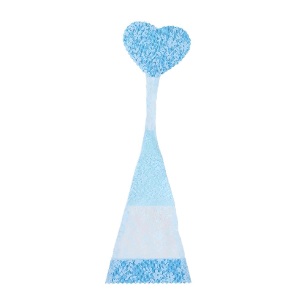club bollywood CLUB BOLLYWOOD® Heart Shape Adhesive Seamless Lace C-String Briefs for Women Blue |Clothing, Shoes & Accessories | Womens Clothing |Panties|-picture-23