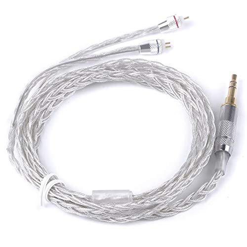 Kinboofi KZ Upgrade Silver Plated Copper Earphone Cable ZST Replacement Cable 0.75mm 2 pin Earphones Audio Cord for KZ ZST Headset (NO Earphone)…