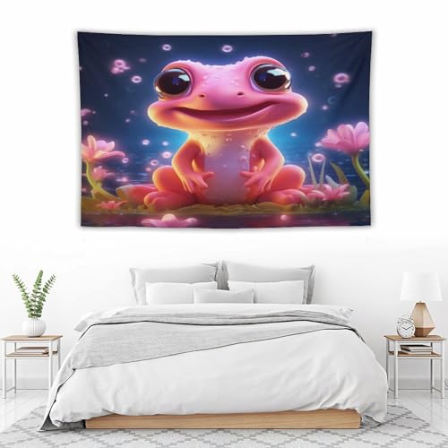 Tenture grenouille esthétique avec impression textile de précision pour grand salon