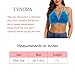 TYNORA Women's Fluffy Fur Triangle Bra Crop Top Sexy Strappy Halter Feather Bandage Cami Top Rave Top Clubwear Bule Feather