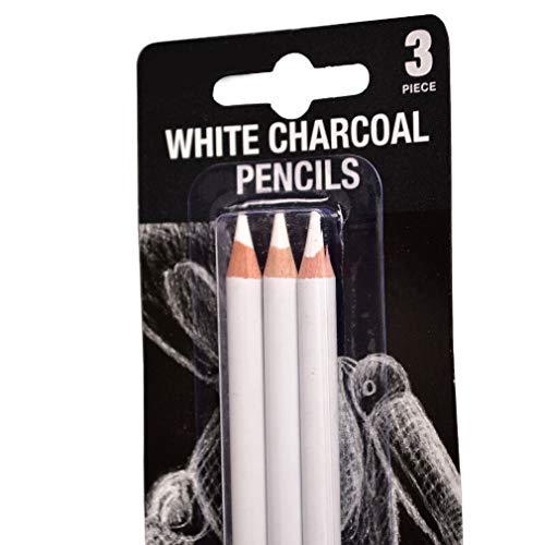 Set de Lápices de Carbón Blanco YYMIYU 3 Unidades miniatura 3