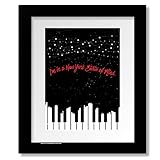 New York State of Mind - Inspired Song Lyrics Artwork Print Illustration