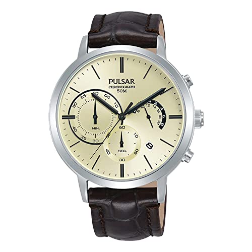 Pulsar Business Montre Homme Analogique Quartz avec Bracelet Cuir PT3991X1