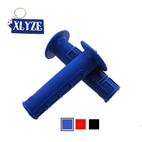 Empuñaduras XLYZE Azul Soft Rubber Throttle para Yamaha YZ250 YZ125 YZ250F YZ450F TTR WR Pit Dirt Motor Trail Bike Motocicleta