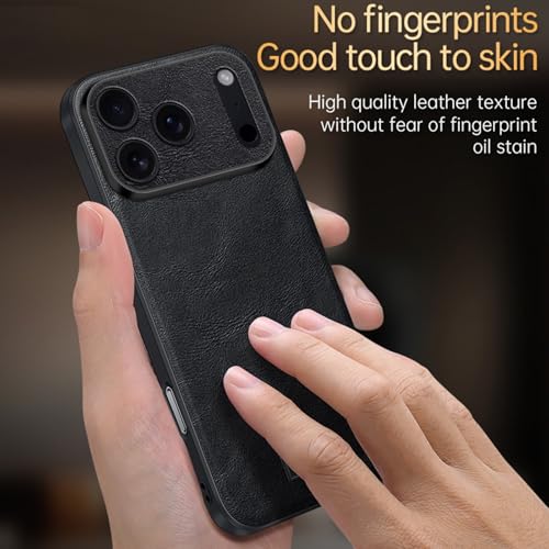 Étui en cuir iPhone 17 rouge coque rétro chic et luxe - 6