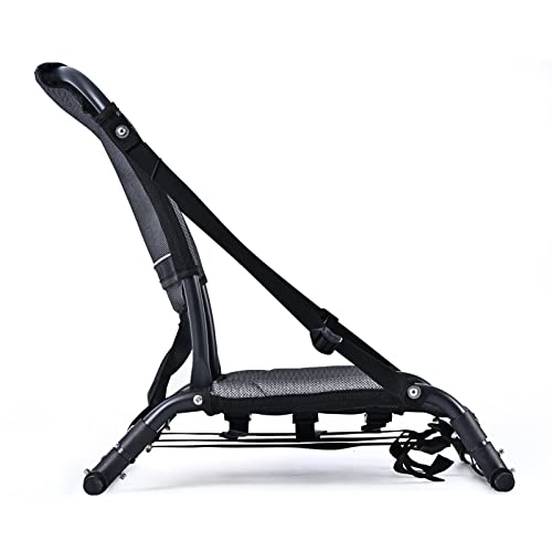 Asiento para Kayak con Apoyo para Respaldo, Asiento Plegable de Aleación de Aluminio, Tela de Malla Textil Transpirable, Asiento Universal Ajustable para Tabla de Paddle, Kayaks Inflables, SUP, Canoa miniatura 4