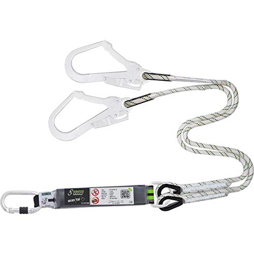 KRATOS SAFETY – Cinta trenzada 1,50 m en horquilla con absorción de energía y mosquetones FA 50 101 17 y FA 50 207 55 – KRATOS SAFETY – 119-FA3060015