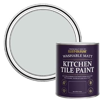 Rust-Oleum Grey water resistant Kitchen Tile Paint in Matt Finish - Dove 750ml