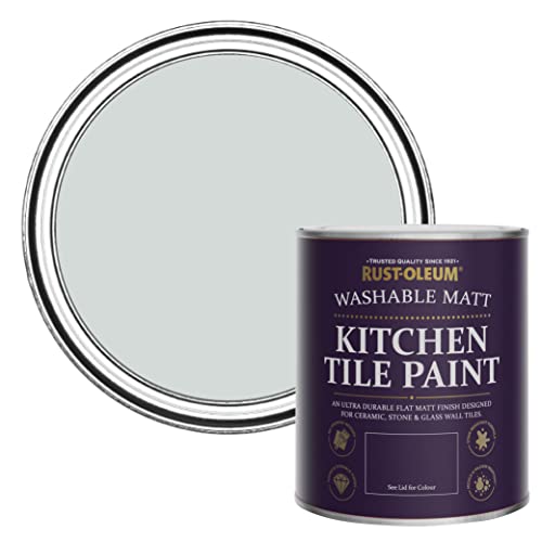 Rust-Oleum Grey water resistant Kitchen Tile Paint in Matt Finish - Dove 750ml