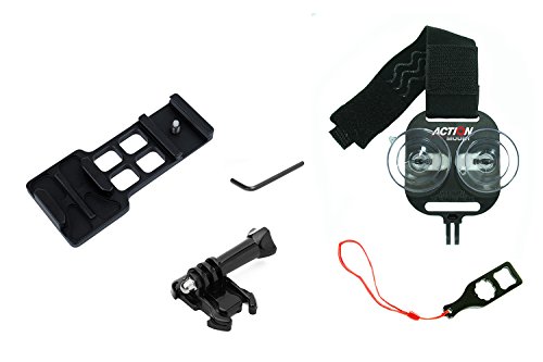 Action Mount® - Cantilever Picatinny Weaver Gun Rail Side Mount For Gopro, Bundled Adapter, Operable With Any Phone. Strongest Hold On The Market. Use A Smartphone, Or Gopro Camera. #TOP1