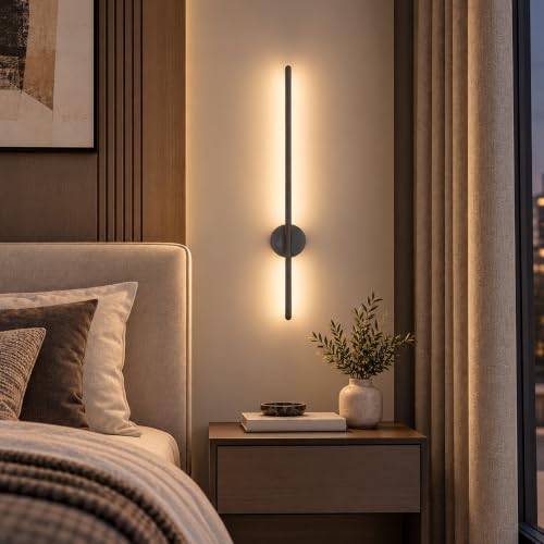 Image of Murphy Aluminium LED (Wall Highlighter) - 12W, 3-in-1 Color Changing, Modern Black Finish Wall Sconce Light Pack of 1 with 2-Year Warranty for Stylish Home Decor