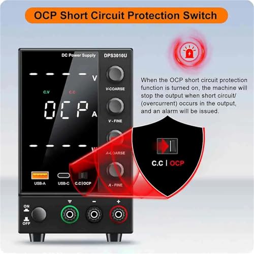 Alimentation CC Variable DPS3010U de Laboratoire avec Écran LCD