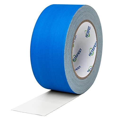 Fetefest Gaffers Tape Blue Heavy Duty, 2' by 30 Yards, Professional Grade Gaffer Tape...