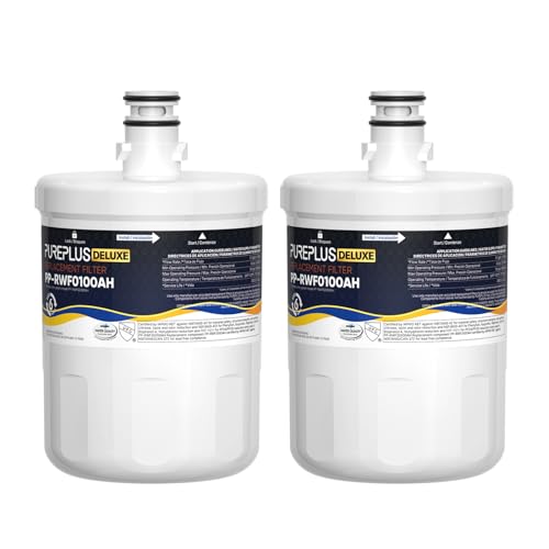 Image of PUREPLUS NSF /ANSI 401, 53, 42 Certified Replacement for LG LT500P, ADQ72910901, GEN11042FR-08, Kenmore 9890, 469890, HDX FML-1, ADQ72910907 Refrigerator Water Filter, 2Pack