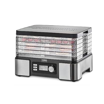 Caso DH 450 Dörrautomat, Testsieger Haus & Garten Test, für z.B. Obst, Gemüse, Kräutern etc., Temperatur individuell einstellbar von 30 ‐ 70 °C , Timer einstellbar von 0,5 ‐ 48 h