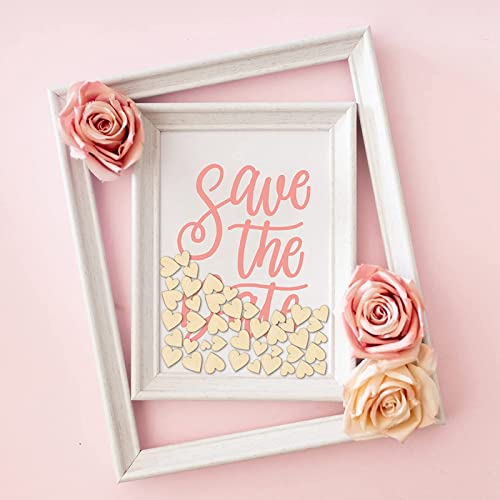 Cuori in Legno Naturale vuote, dischi di legno