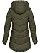 Sublevel Damen Jacke Steppmantel LSL-412 Kurzmantel mit gefütterter Kapuze Mistletoe Green L
