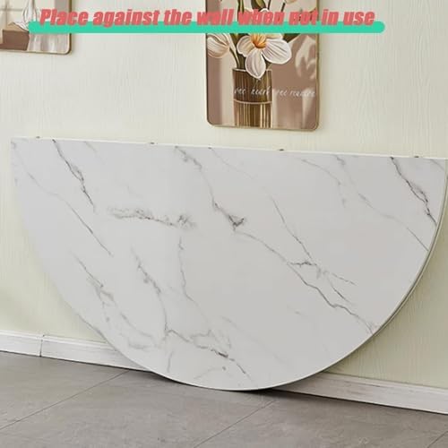 Foldable Round Tabletop Extender - 70cm/27.5in Wooden Tabletop Replacement with Connectors, No Legs, Perfect for Home Dining Room & Outdoor Use (Natural Finish)