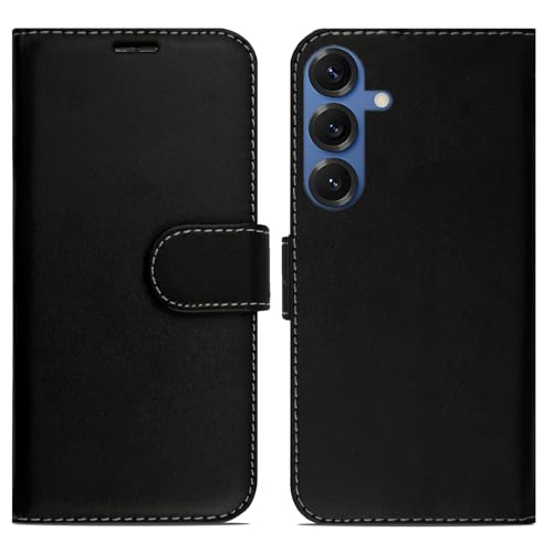 Case for Samsung Galaxy S24 5G, Flip Wallet Leather Phone Cover with [2 Card Slots] [Kickstand] Magnetic Protective Samsung S24 Black